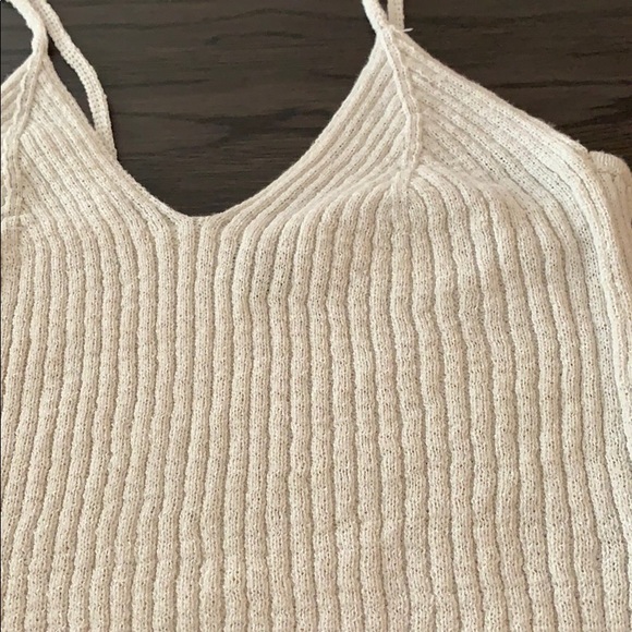 New | Pretty Wild Fable oatmeal crop Camisole - Picture 4 of 6